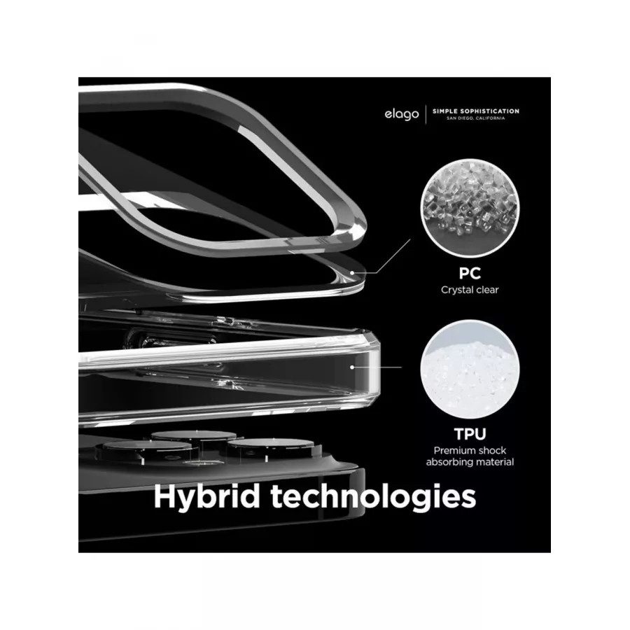 Купить Чехол Elago Hybrid case (PC/TPU) Crystal для iPhone 13 Pro, прозрачный в Сочи. Вид 4
