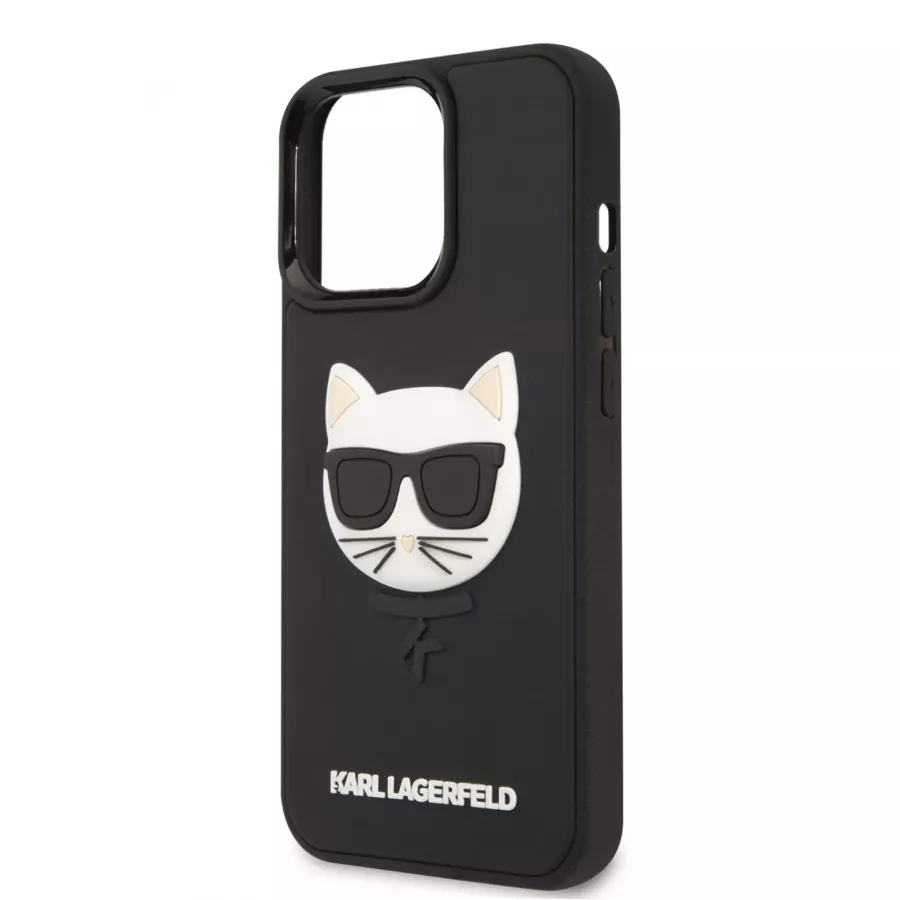 Купить Чехол Lagerfeld 3D Rubber Choupette's head Hard для iPhone 13 Pro, черный в Сочи. Вид 1