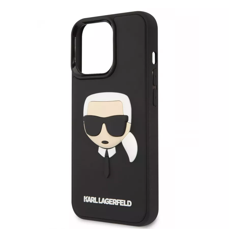 Купить Чехол Lagerfeld 3D Rubber Karl's head Hard для iPhone 13 Pro, черный в Сочи. Вид 1