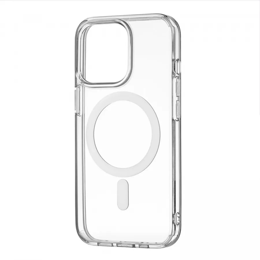 Купить Чехол uBear Real Mag Case для iPhone 13 Pro, усиленный, текстурир.,прозрачный в Сочи. Вид 4