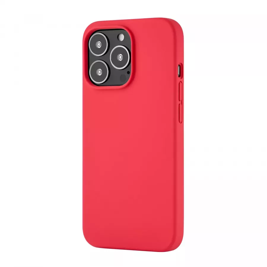 Купить Чехол защитный силиконовый uBear Touch Mag Case, для iPhone 13 Pro софт-тач, красный в Сочи. Вид 1