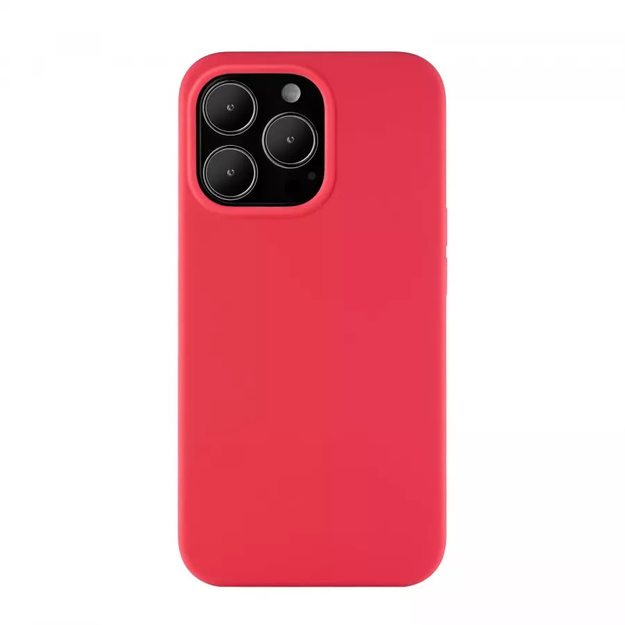 Купить Чехол защитный силиконовый uBear Touch Mag Case, для iPhone 13 Pro софт-тач, красный в Сочи. Вид 2
