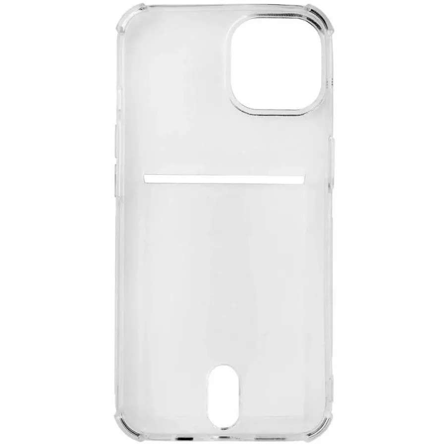 Купить Чехол силиконовый Rocket Clear Plus с отделением для карты для iPhone 14 Plus, прозрачный в Сочи. Вид 4