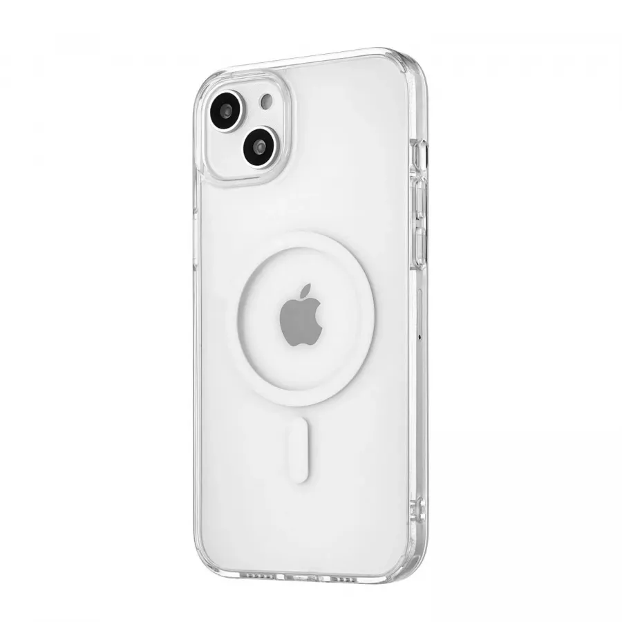 Купить Чехол uBear Real Mag Case для iPhone 14 Plus, усиленный, текстурир.,прозрачный в Сочи. Вид 1