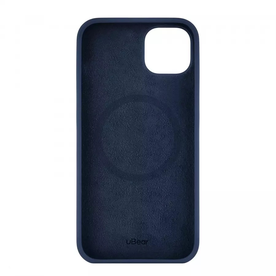 Купить Силиконовый чехол uBear Touch Mag Case для iPhone 14 Plus, темно-синий в Сочи. Вид 4