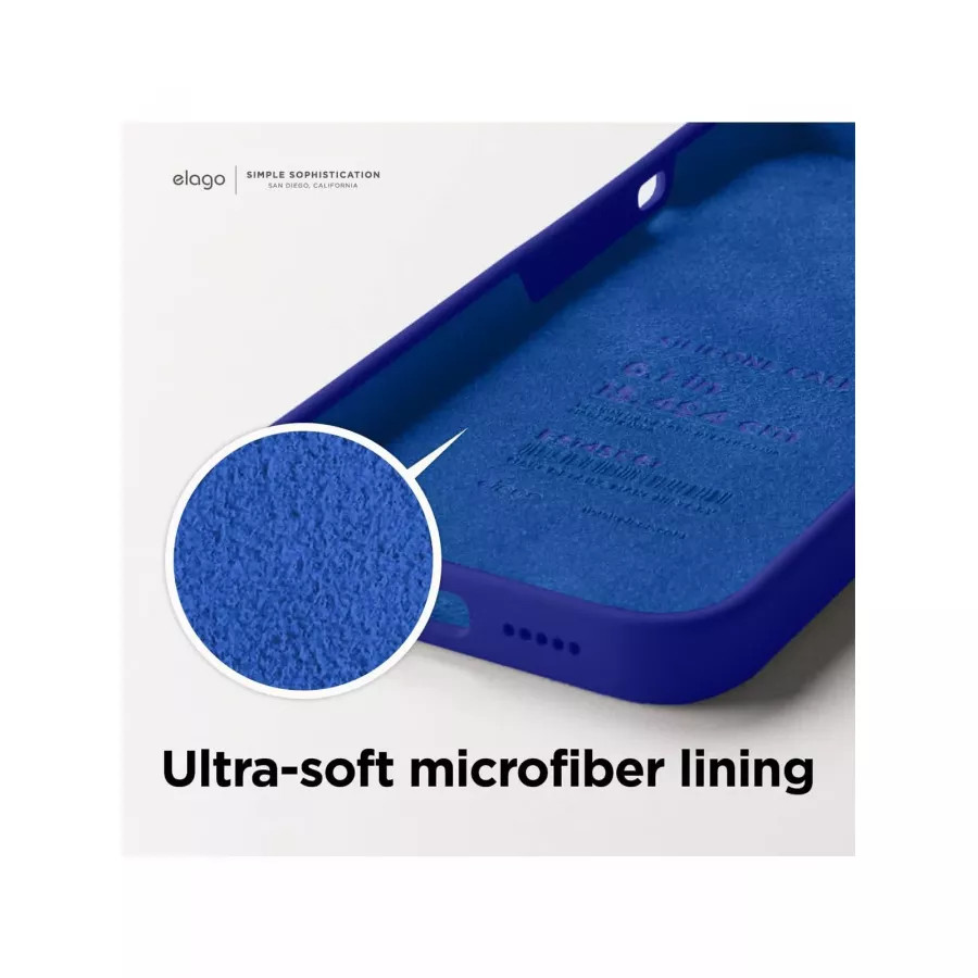 Купить Чехол Elago Soft silicone (Liquid) для iPhone 14 Pro Max, Cobalt Blue в Сочи. Вид 2