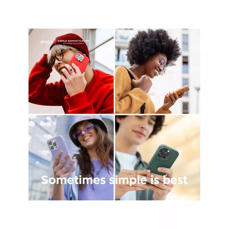 Купить Чехол Elago Soft silicone (Liquid) для iPhone 14 Pro Max, Burgundy в Сочи. Вид 5
