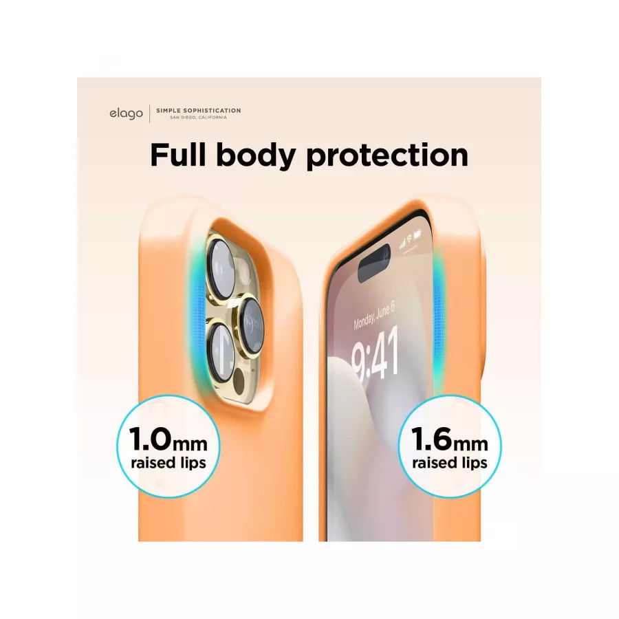 Купить Чехол Elago Soft silicone (Liquid) для iPhone 14 Pro Max, Orange в Сочи. Вид 2