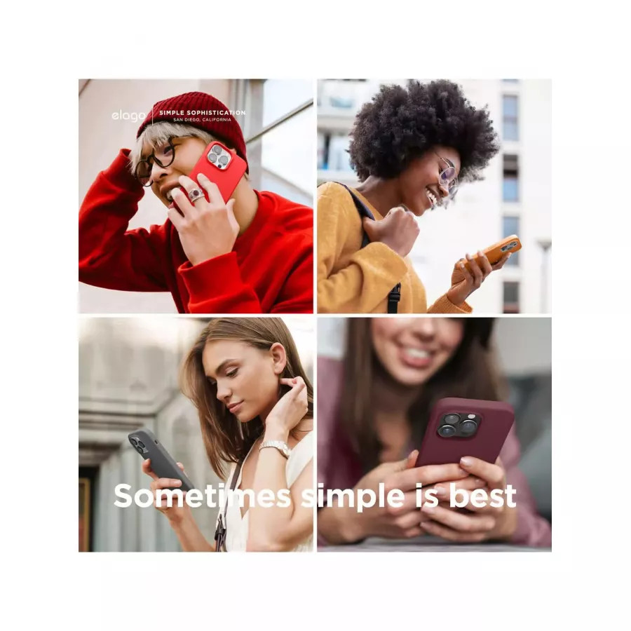 Купить Чехол Elago Soft silicone (Liquid) для iPhone 14 Pro Max, Orange в Сочи. Вид 5