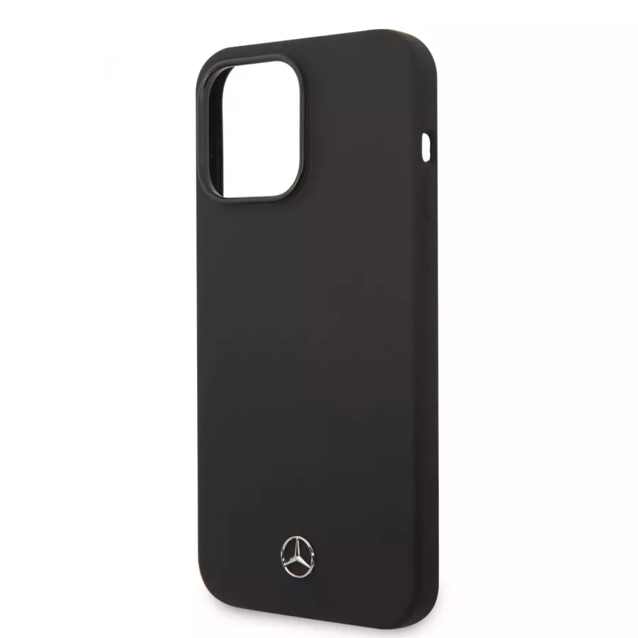 Купить Чехол Mercedes Liquid silicone Hard для iPhone 14 Pro Max, черный в Сочи. Вид 1