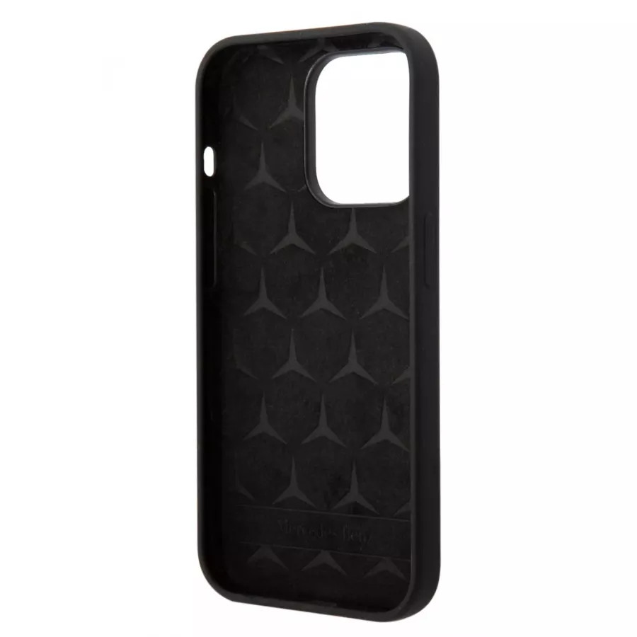 Купить Чехол Mercedes Liquid silicone Hard для iPhone 14 Pro Max, черный в Сочи. Вид 2