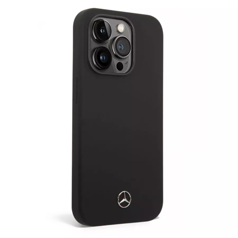 Купить Чехол Mercedes Liquid silicone Hard для iPhone 14 Pro Max, черный в Сочи. Вид 4