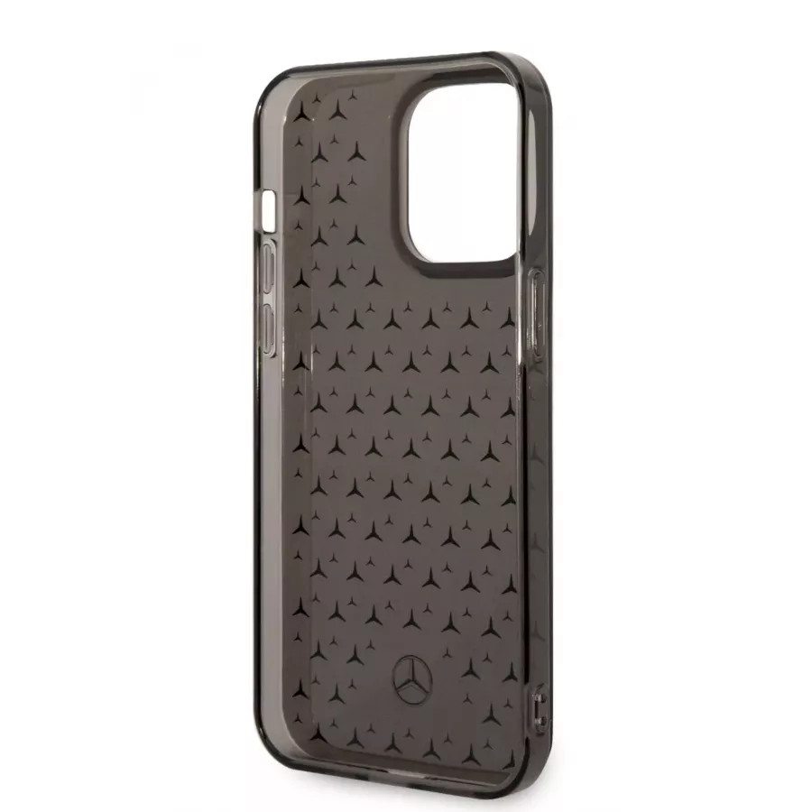 Купить Чехол Mercedes PC/TPU Double layer Stars Hard для iPhone 14 Pro Max, черный-серебристый в Сочи. Вид 2