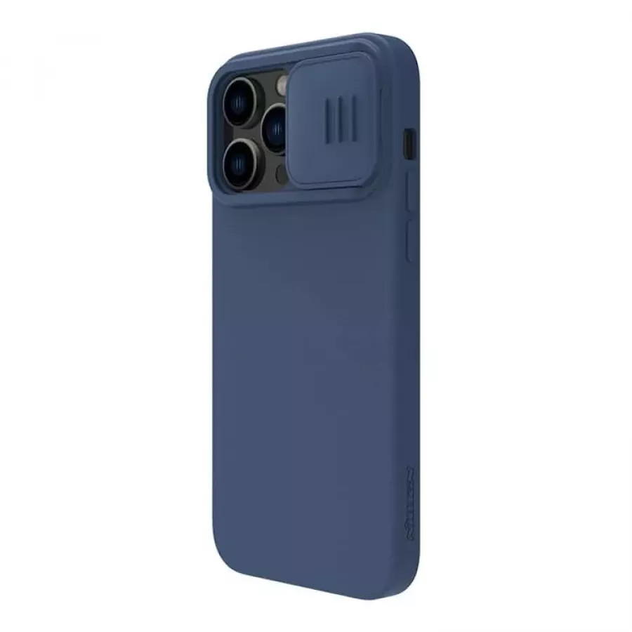 Купить Чехол Nillkin CamShield Silky Silicone для iPhone 14 Pro Max, Magnetic Blue в Сочи. Вид 2