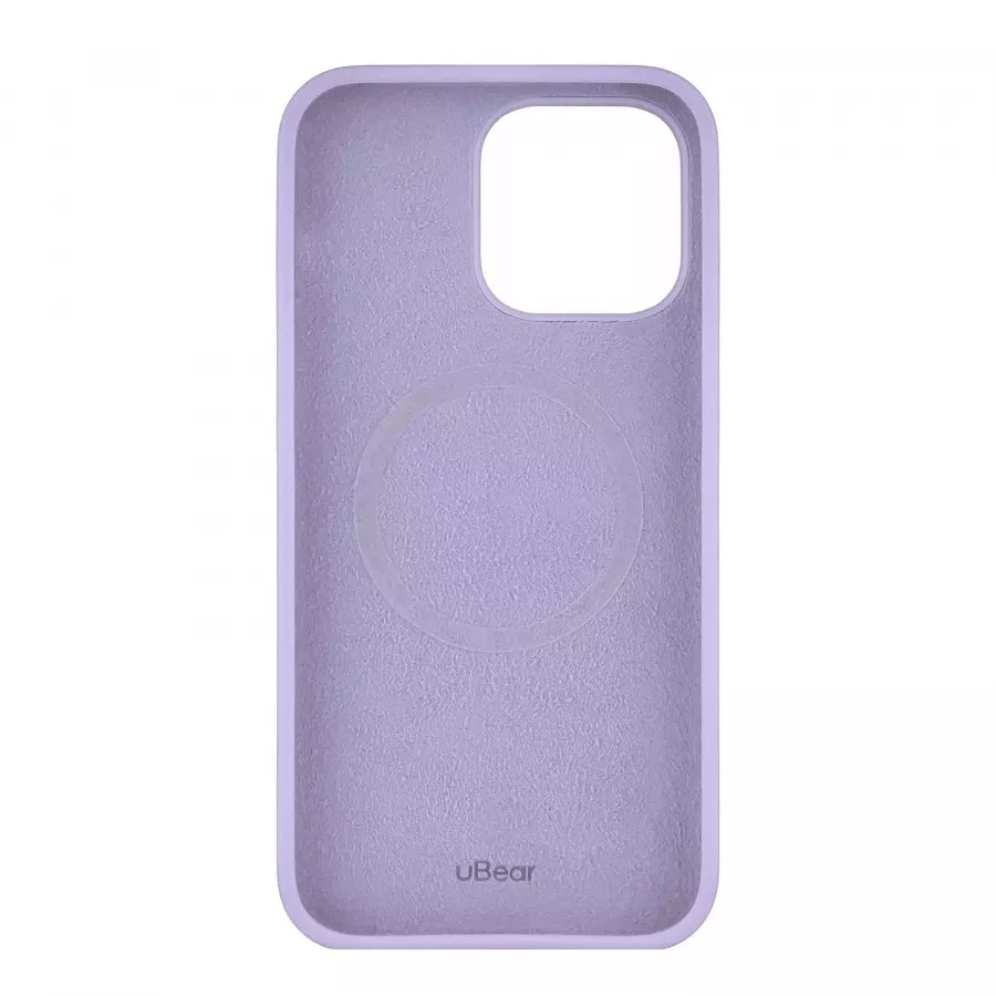 Купить Силиконовый чехол uBear Touch Mag Case для iPhone 14 Pro Max, фиолетовый в Сочи. Вид 3