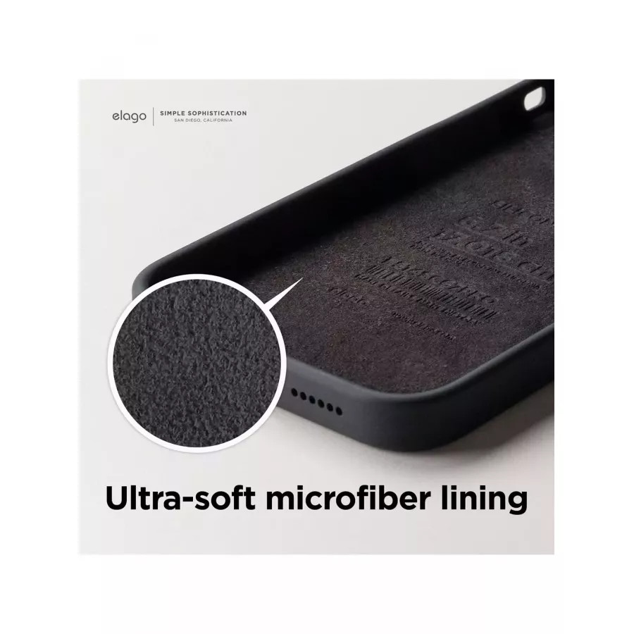 Купить Чехол Elago Soft silicone (Liquid) для iPhone 14 Pro, черный в Сочи. Вид 6