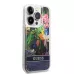 Купить Чехол Guess чехол Liquid Glitter Flower Hard для iPhone 14 Pro, голубой в Сочи. Вид 4