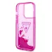 Купить Чехол Guess чехол Liquid Glitter Triangle logo Hard для iPhone 14 Pro, Translucent Fuschia в Сочи. Вид 2