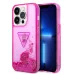 Купить Чехол Guess чехол Liquid Glitter Triangle logo Hard для iPhone 14 Pro, Translucent Fuschia в Сочи. Вид 3