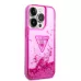 Купить Чехол Guess чехол Liquid Glitter Triangle logo Hard для iPhone 14 Pro, Translucent Fuschia в Сочи. Вид 4