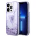 Купить Чехол Guess чехол Liquid Glitter Triangle logo Hard для iPhone 14 Pro, Translucent Purple в Сочи. Вид 3