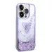 Купить Чехол Guess чехол Liquid Glitter Triangle logo Hard для iPhone 14 Pro, Translucent Purple в Сочи. Вид 4