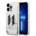 Купить Чехол Lagerfeld Liquid glitter Big KL logo Hard для iPhone 14 Pro, серебристый в Сочи. Вид 3