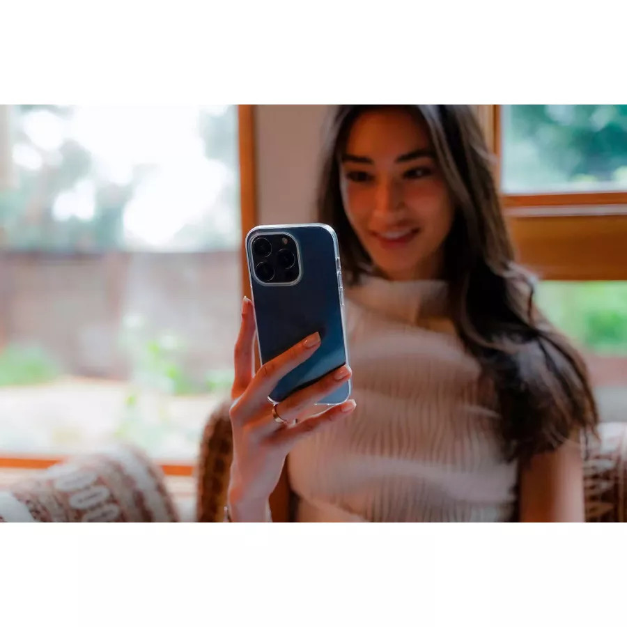 Купить Чехол uBear Tone Case для iPhone 14 Pro, текстурир.,прозрачный в Сочи. Вид 11