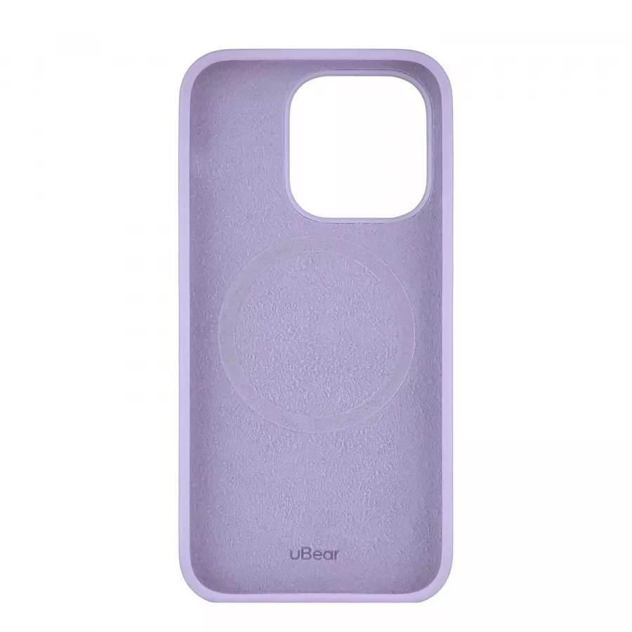 Купить Силиконовый чехол uBear Touch Mag Case для iPhone 14 Pro, фиолетовый в Сочи. Вид 3