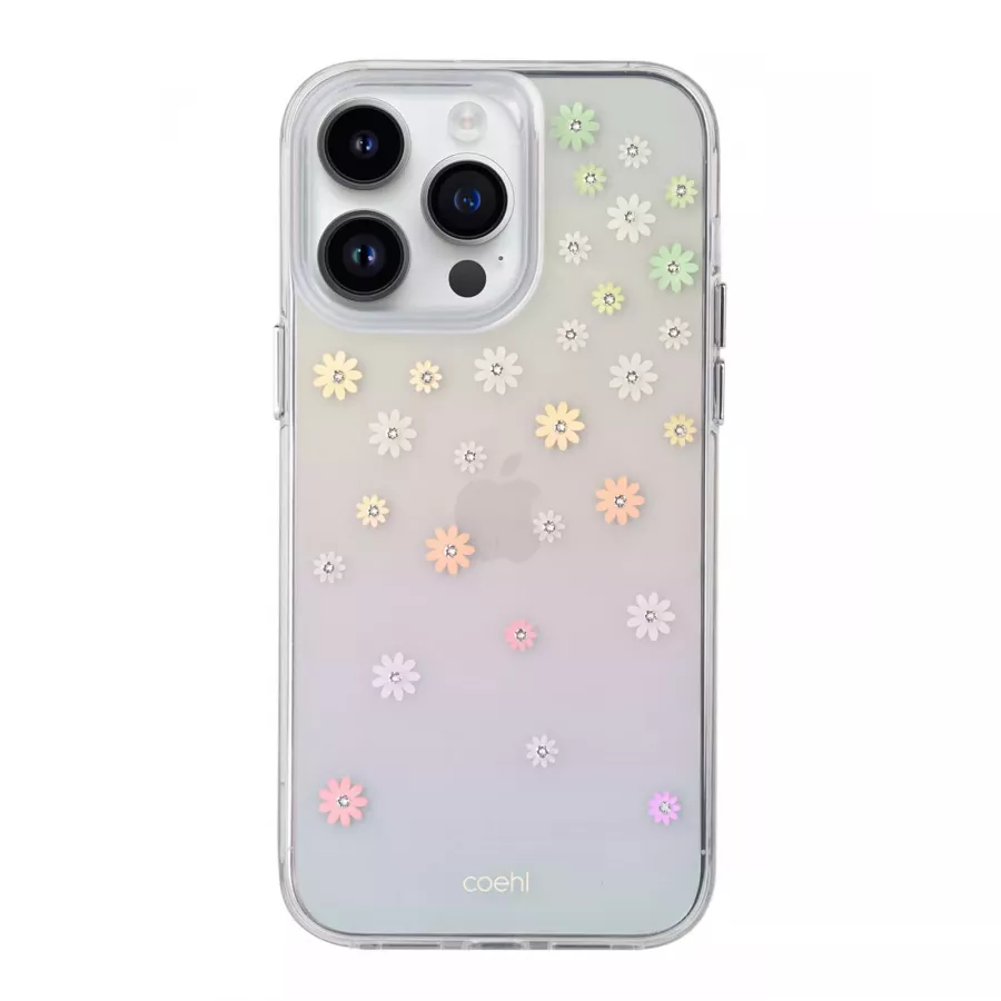 Купить Чехол Uniq COEHL Aster Spring (with 3d crystals) для iPhone 14 Pro, розовый в Сочи. Вид 1