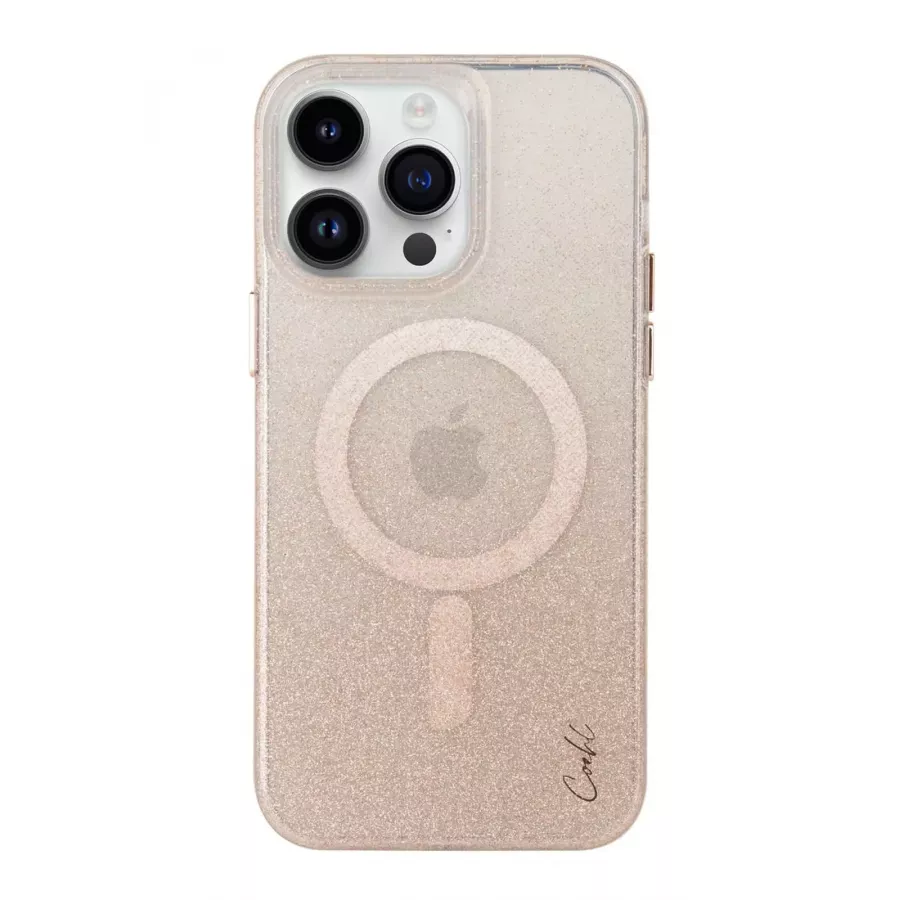 Купить Чехол Uniq COEHL Lumino (MagSafe) для iPhone 14 Pro, Champagne Gold в Сочи. Вид 1