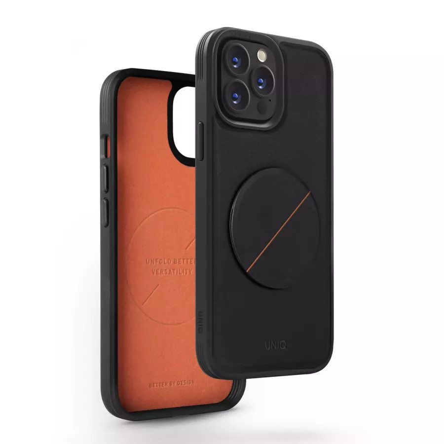 Купить Чехол Uniq NOVO with magnetic grip для iPhone 14 Pro, черный в Сочи. Вид 2