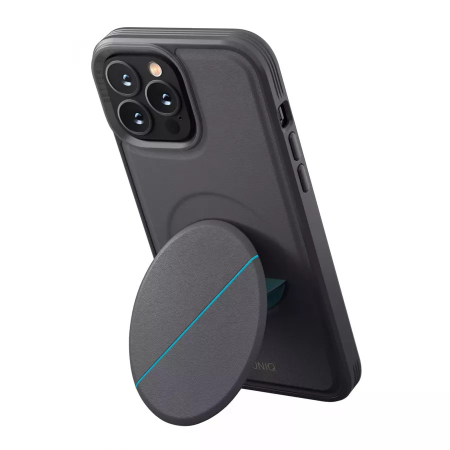 Купить Чехол Uniq NOVO with magnetic grip для iPhone 14 Pro, серый в Сочи. Вид 6