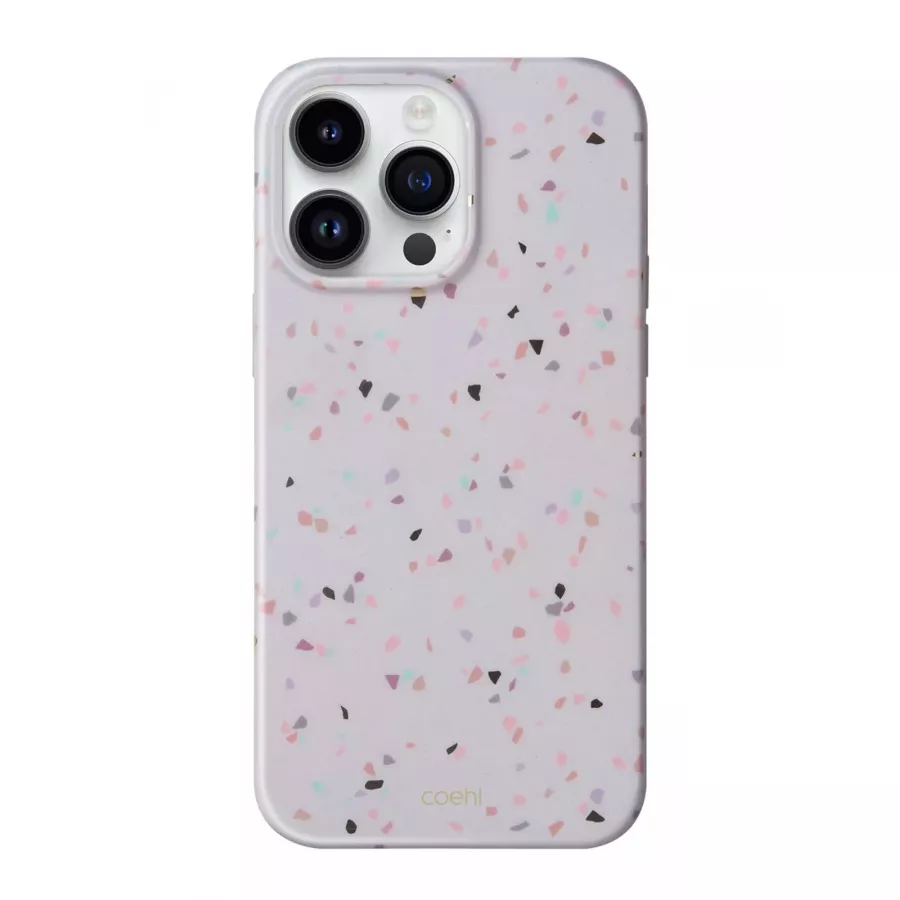 Купить Чехол Uniq COEHL Terrazzo для iPhone 14 Pro, Sandstone в Сочи. Вид 1