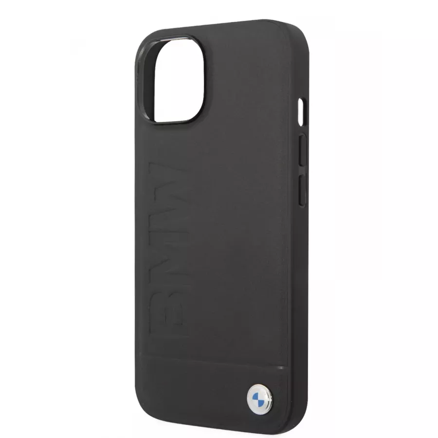 Купить Чехол BMW Signature Leather Logo imprint Hard (MagSafe) для iPhone 13/14, черный в Сочи. Вид 1
