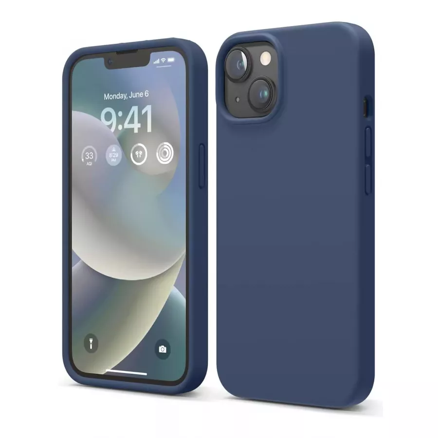 Купить Чехол Elago Soft silicone (Liquid) для iPhone 13/14, Jean Indigo в Сочи. Вид 1