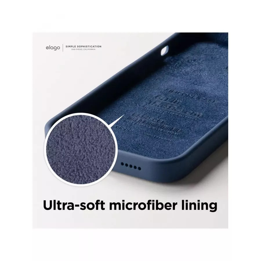 Купить Чехол Elago Soft silicone (Liquid) для iPhone 13/14, Jean Indigo в Сочи. Вид 6