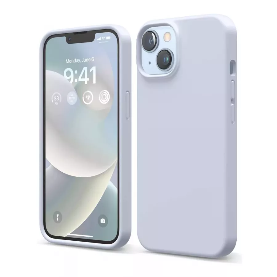 Купить Чехол Elago Soft silicone (Liquid) для iPhone 13/14, Light Blue в Сочи. Вид 1