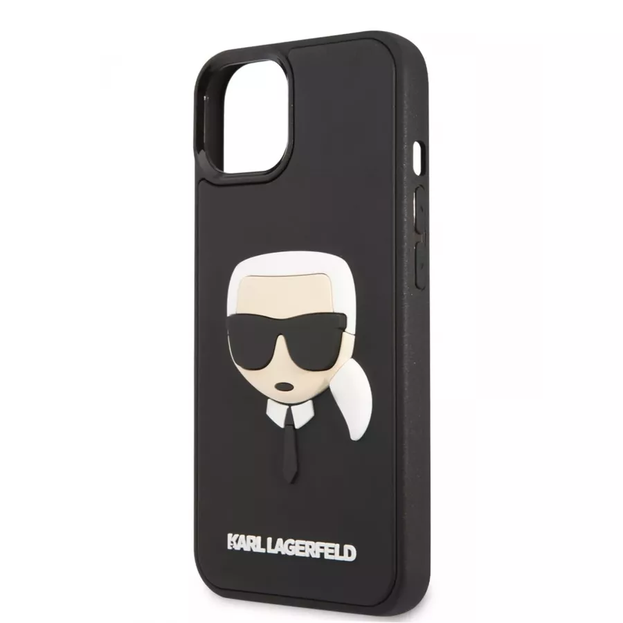 Купить Чехол Lagerfeld 3D Rubber Karl's head Hard для iPhone 13/14, черный в Сочи. Вид 1