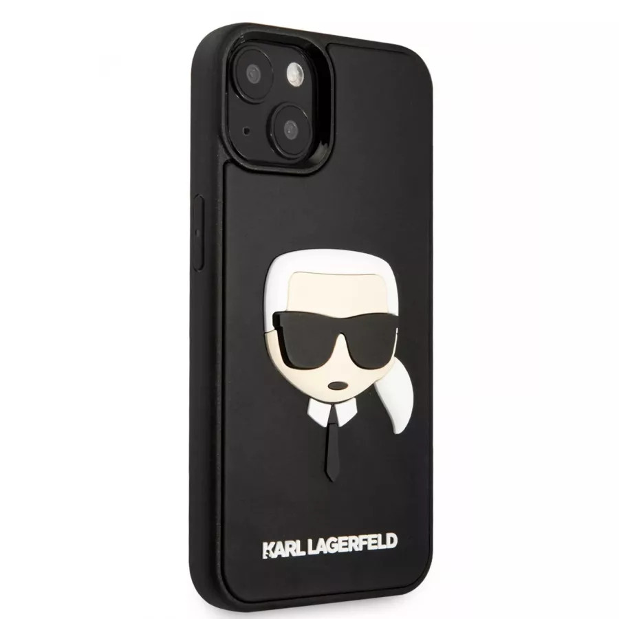 Купить Чехол Lagerfeld 3D Rubber Karl's head Hard для iPhone 13/14, черный в Сочи. Вид 4