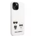 Купить Чехол Lagerfeld 3D Liquid silicone Karl & Choupette Hard для iPhone 13/14, белый в Сочи. Вид 4