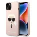 Купить Чехол Lagerfeld 3D Liquid silicone Karl's Head Hard для iPhone 13/14, розовый в Сочи. Вид 3