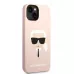 Купить Чехол Lagerfeld 3D Liquid silicone Karl's Head Hard для iPhone 13/14, розовый в Сочи. Вид 4