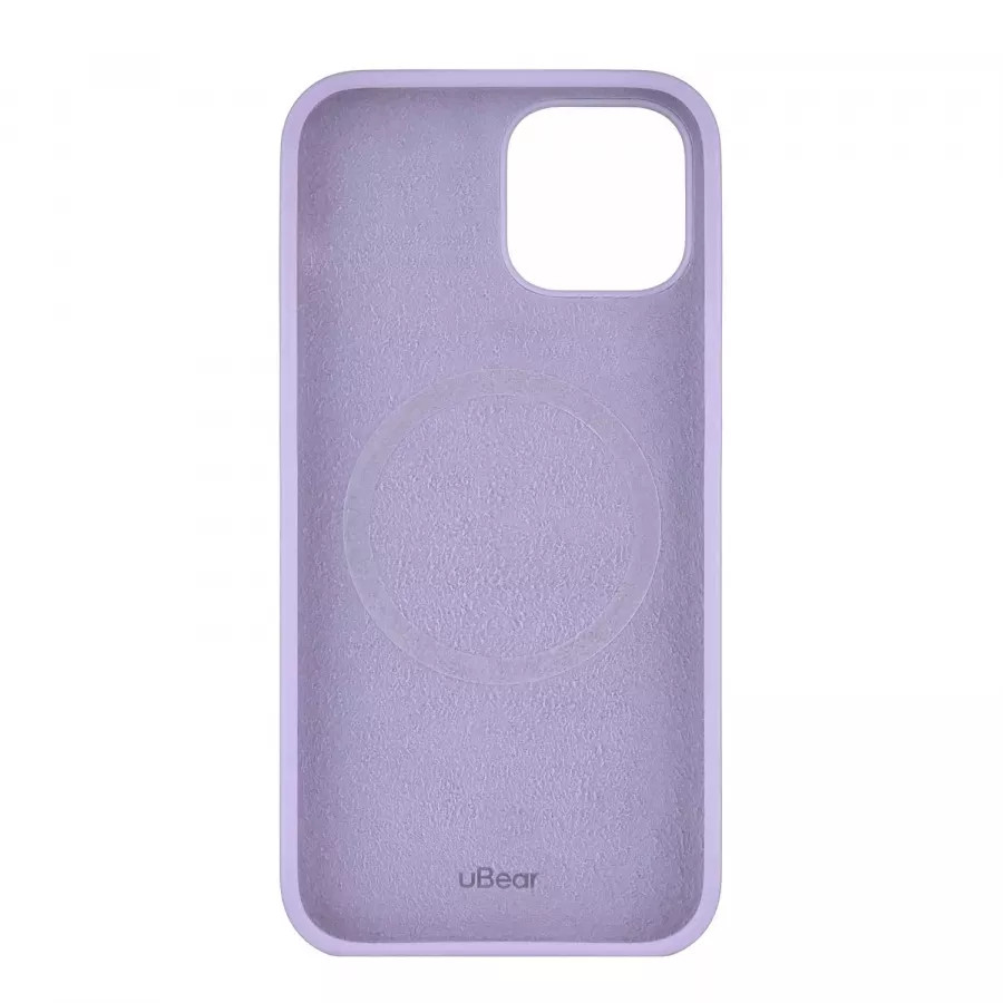 Купить Чехол uBear Touch Mag Case для iPhone 14, силикон, софт-тач, фиолетовый в Сочи. Вид 3