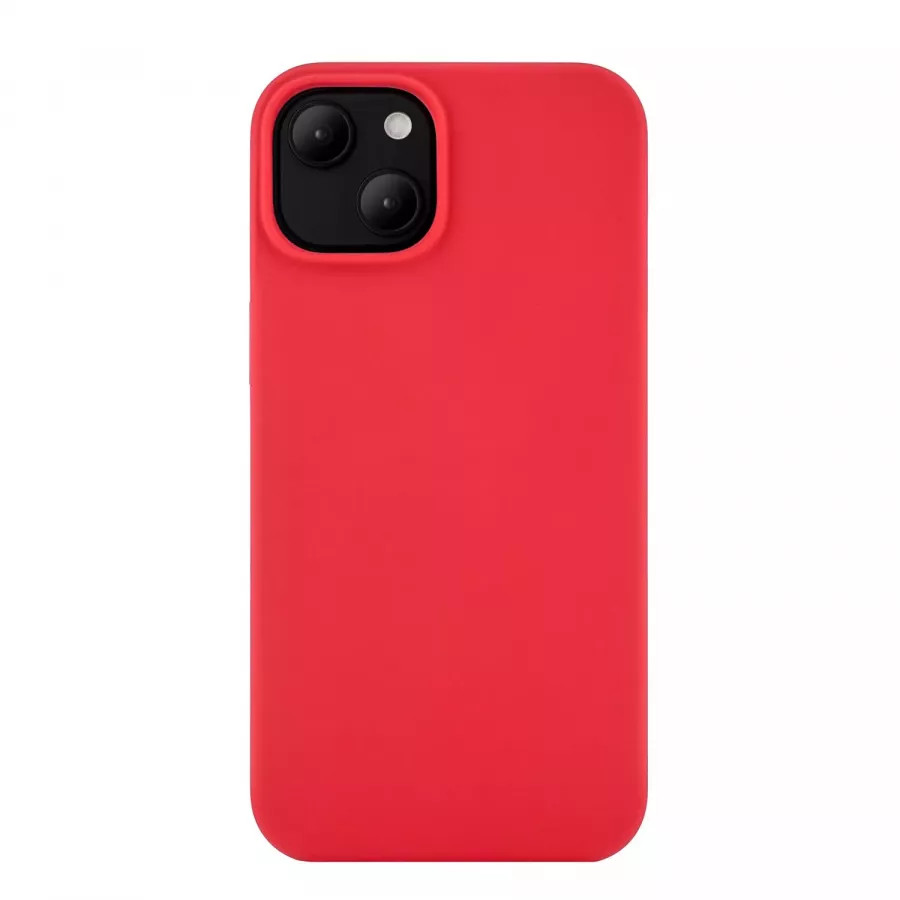 Купить Чехол uBear Touch Mag Case для iPhone 14, силикон, софт-тач, красный в Сочи. Вид 2