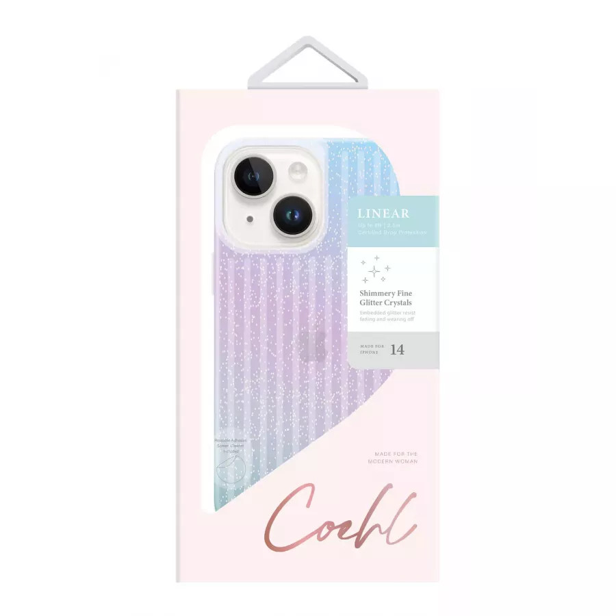 Купить Чехол Uniq COEHL Linear Stardust для iPhone 13/14 в Сочи. Вид 2