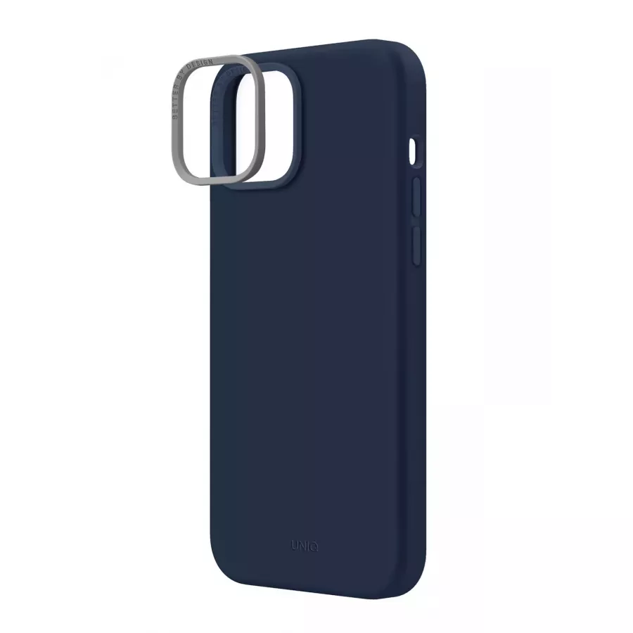 Купить Чехол Uniq LINO для iPhone 13/14, синий в Сочи. Вид 1