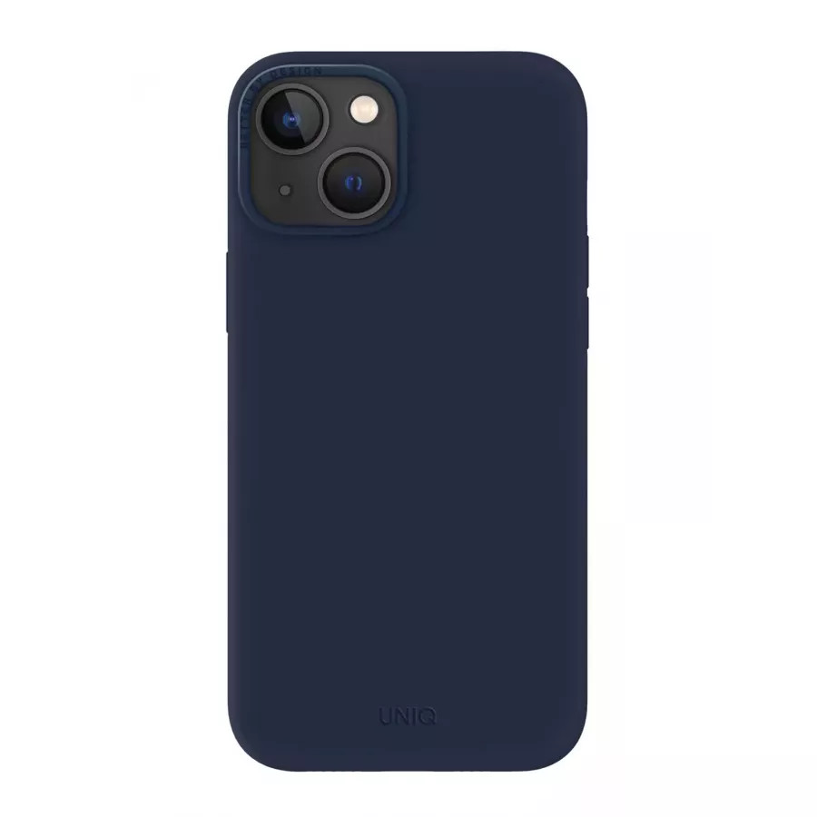 Купить Чехол Uniq LINO для iPhone 13/14, синий в Сочи. Вид 2