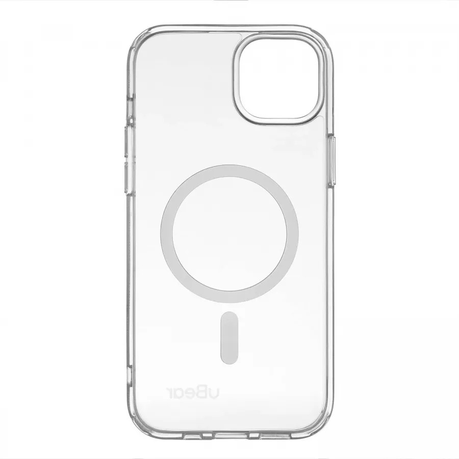 Купить Чехол uBear Real Mag Case для iPhone 15 Plus, усиленный, текстурир.,прозрачный в Сочи. Вид 3