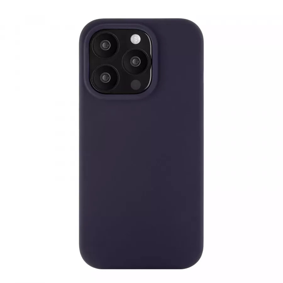 Купить Силиконовый чехол uBear Touch Mag Case для iPhone 15 Pro, темно-фиолетовый в Сочи. Вид 2